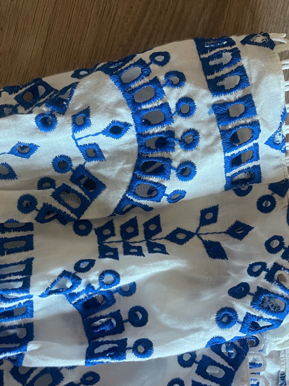 Blue & White Strapless Sundress from Old Town Boutique - Picture 3 of 7